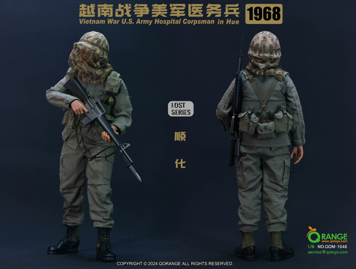 QORANGE QOTOYS QOM-1046 Figurine articulée 1/6 d'infirmier de l'armée américaine pendant la guerre du Vietnam