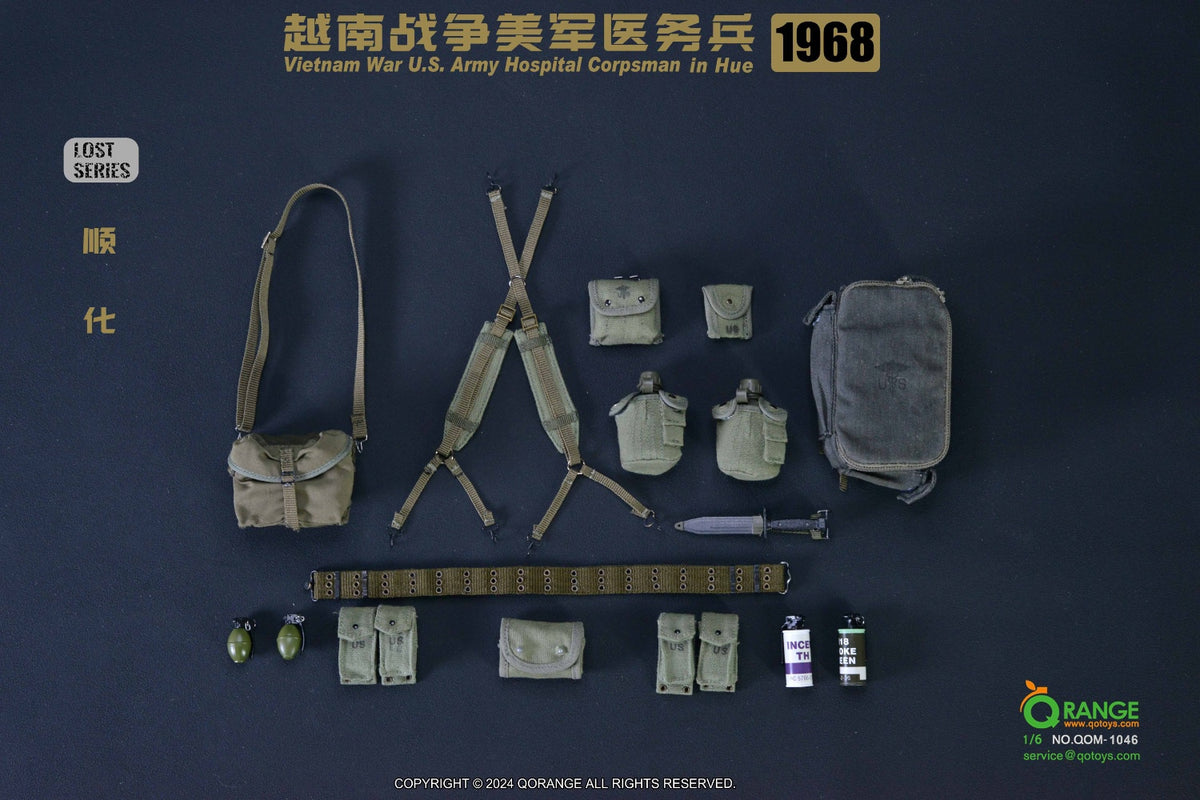 QORANGE QOTOYS QOM-1046 Figurine articulée 1/6 d'infirmier de l'armée américaine pendant la guerre du Vietnam