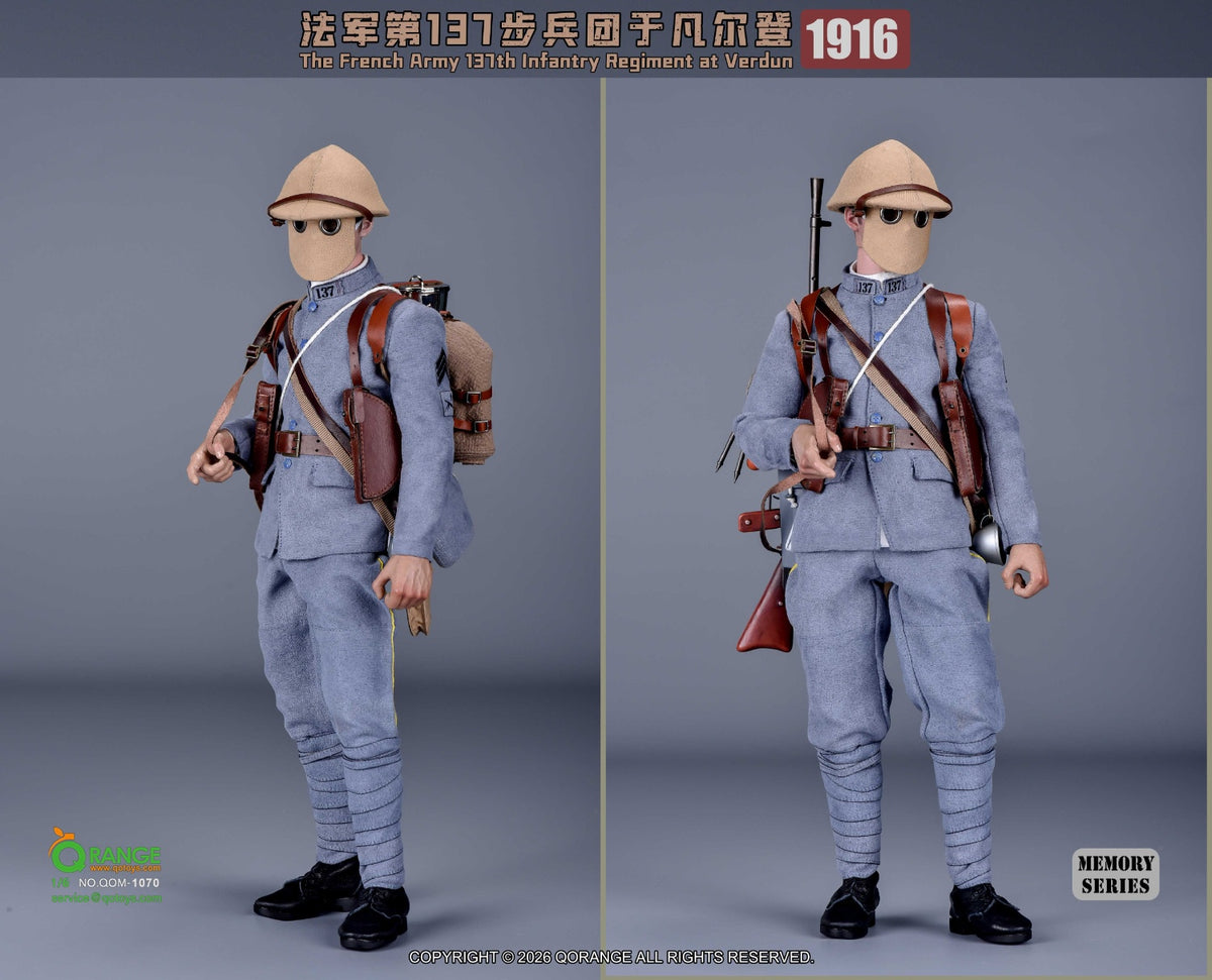 Vorbestellung QORANGE QOTOYS QOM-1070 1/6 Französische Armee, 137. Infanterieregiment, Verdun 1916