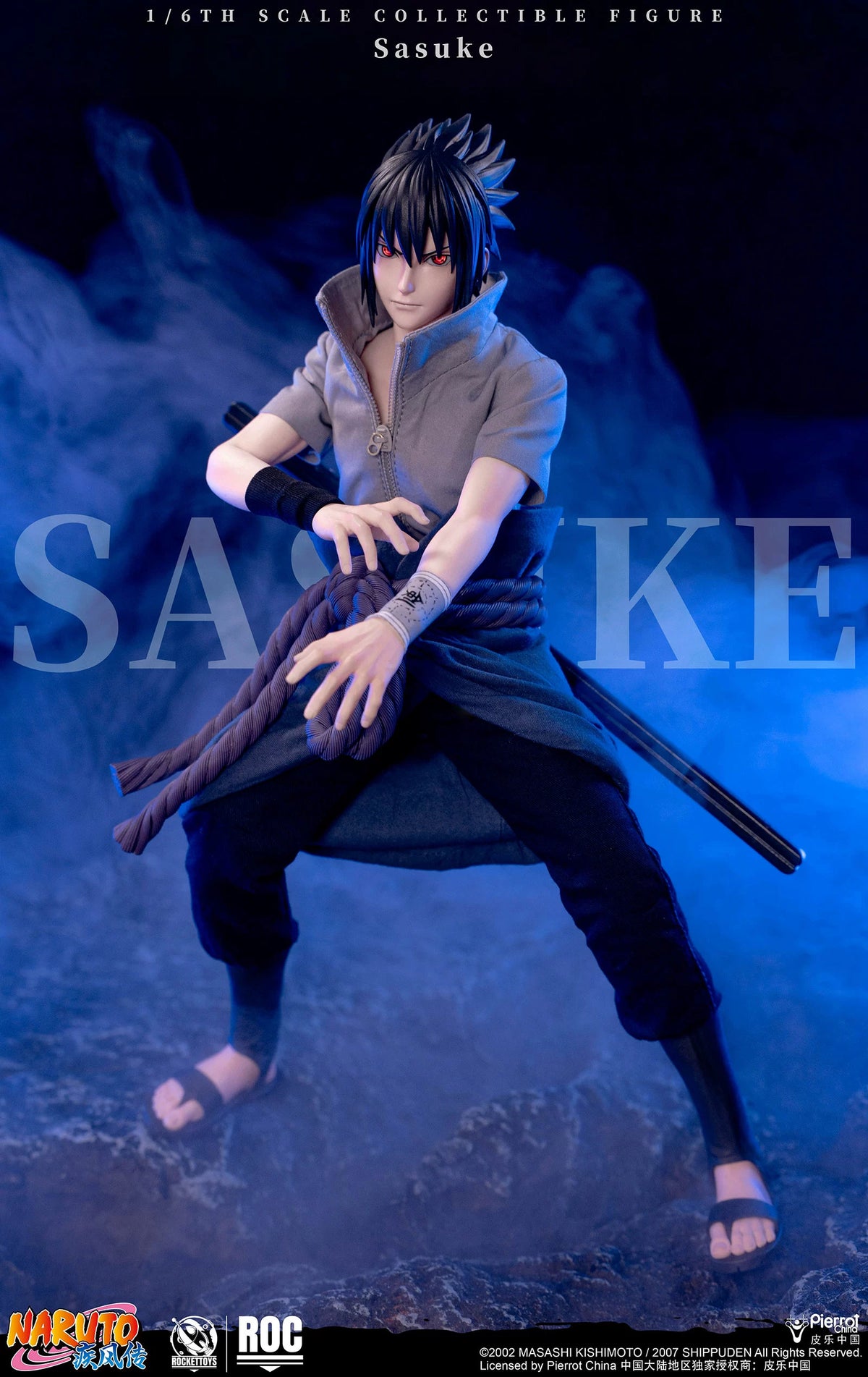 Preventa ROCKETTOYS ROC-018 1/6 Uchiha Sasuke figura de acción de colección