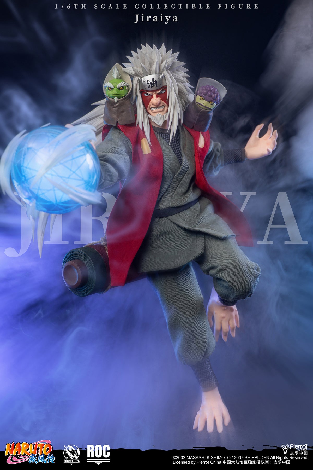 Presale RocketToys ROC-020 1/6 Jiraiya Collectible Action Figure Toy Deluxe Ver.