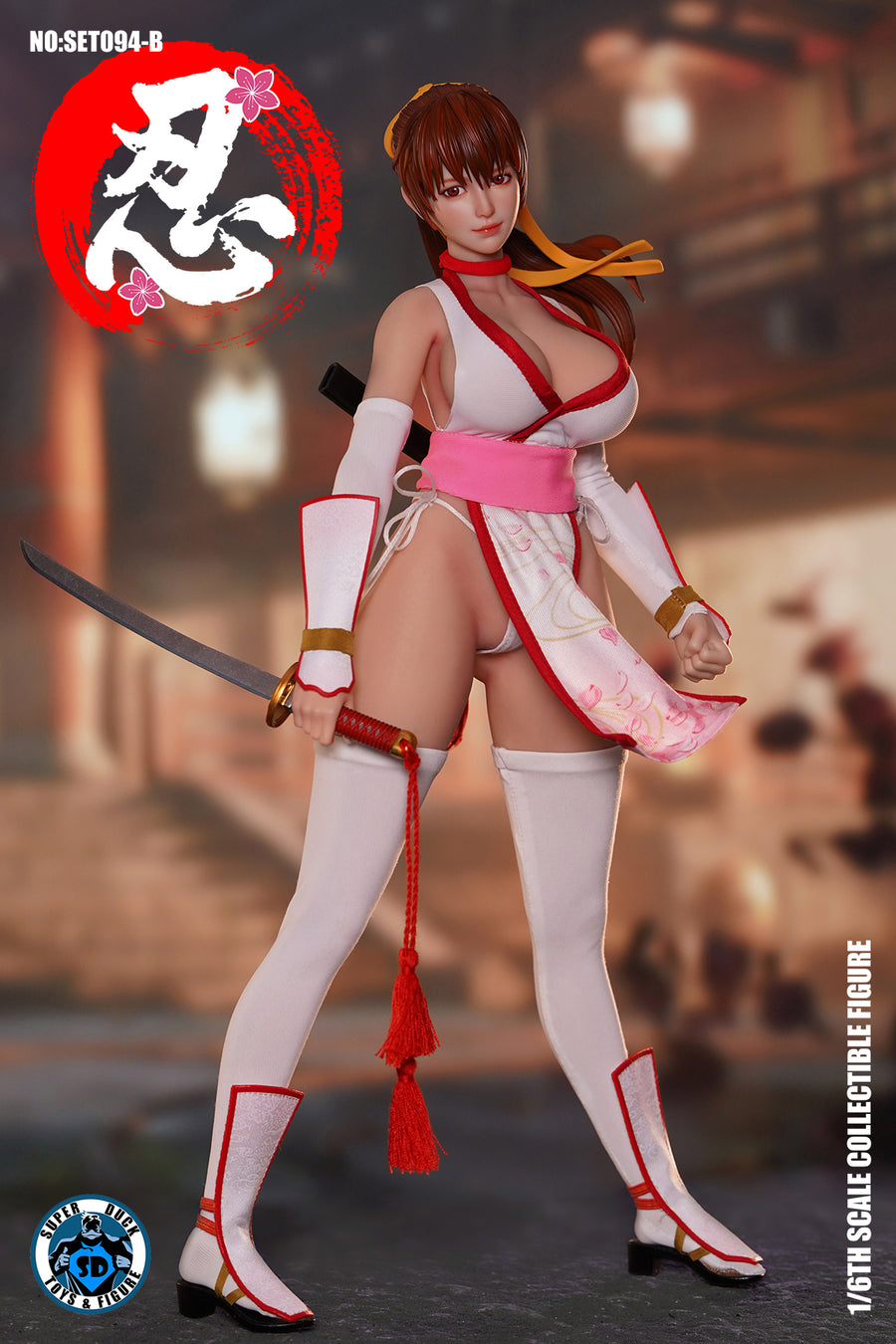 Vorverkauf: SUPER DUCK SET094B 1/6 Sexy weibliche Ninja Kasumi Actionfigur Modell Spielzeug