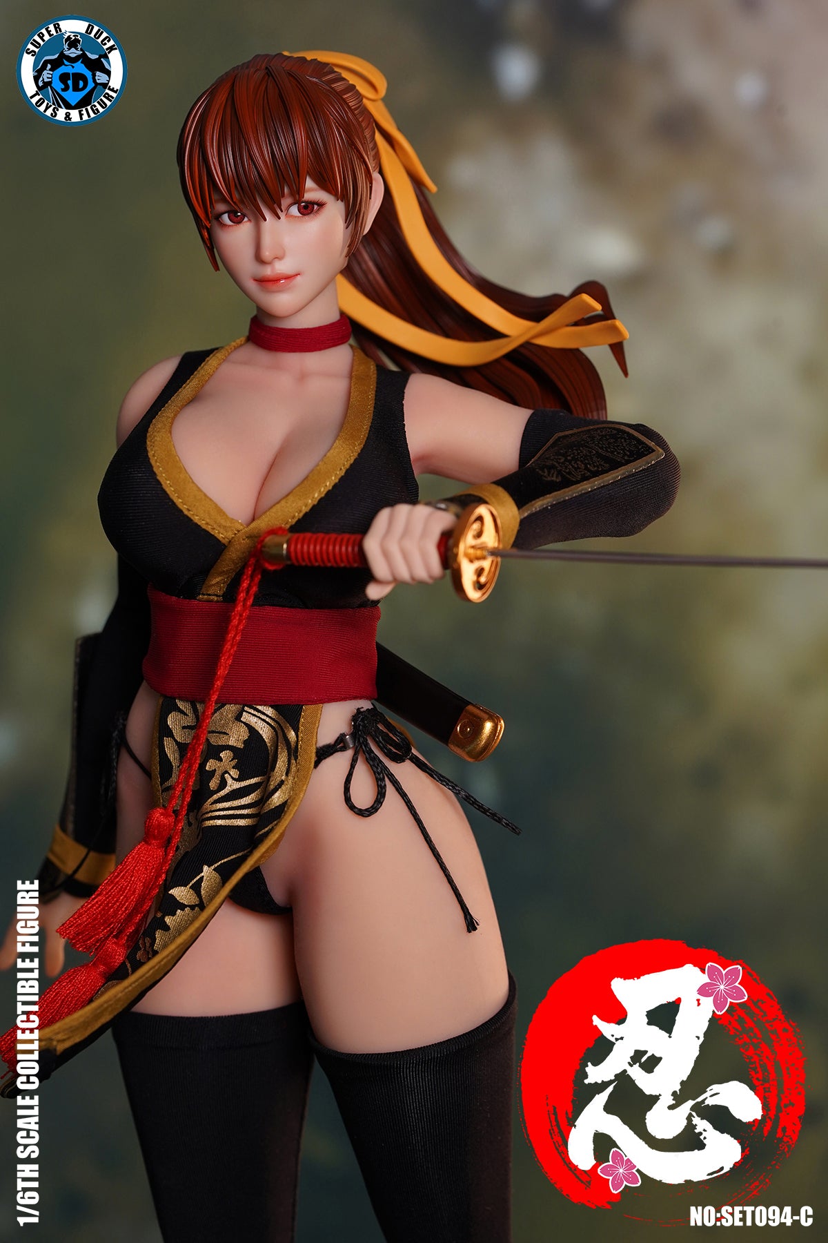 Presale SUPER DUCK SET094C 1/6 Sexy Female Ninja Kasumi Action Figure Model Toy
