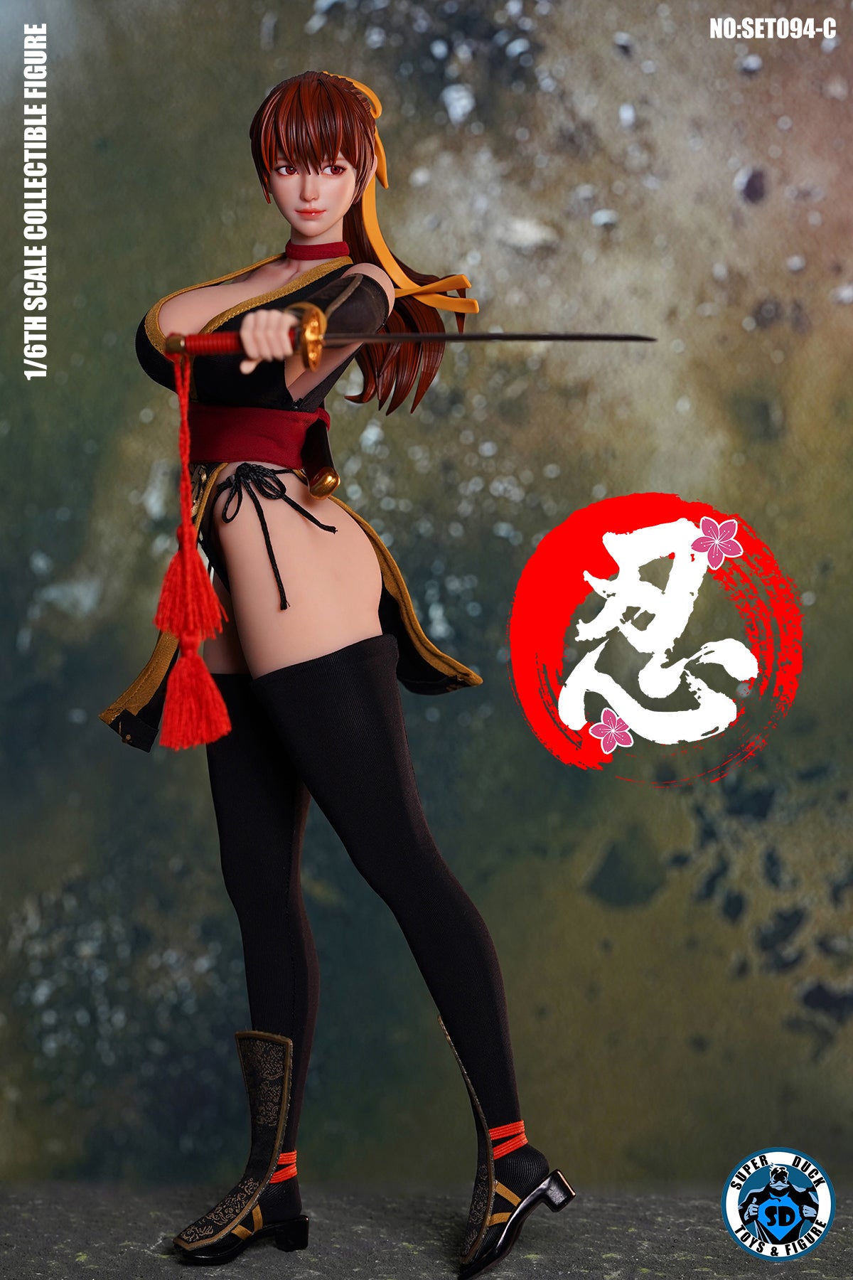 Presale SUPER DUCK SET094C 1/6 Sexy Female Ninja Kasumi Action Figure Model Toy