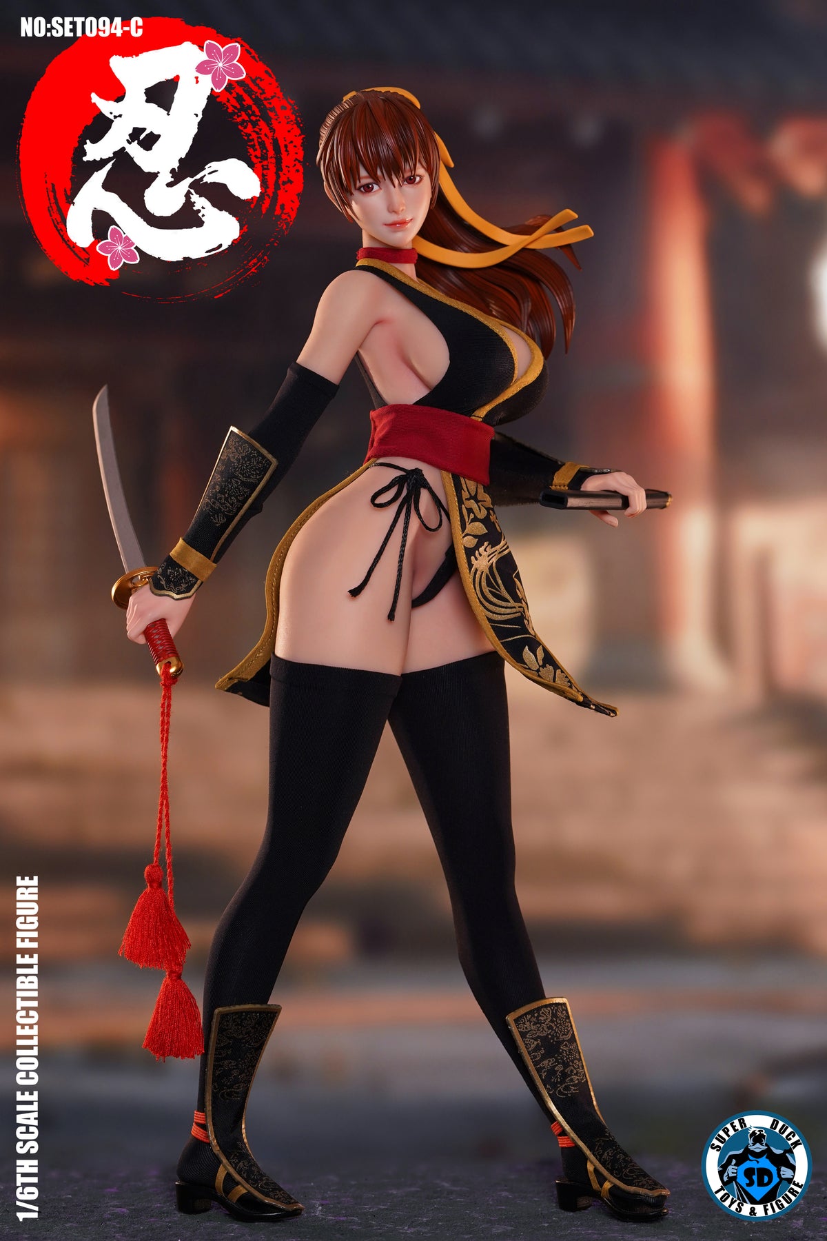 Presale SUPER DUCK SET094C 1/6 Sexy Female Ninja Kasumi Action Figure Model Toy