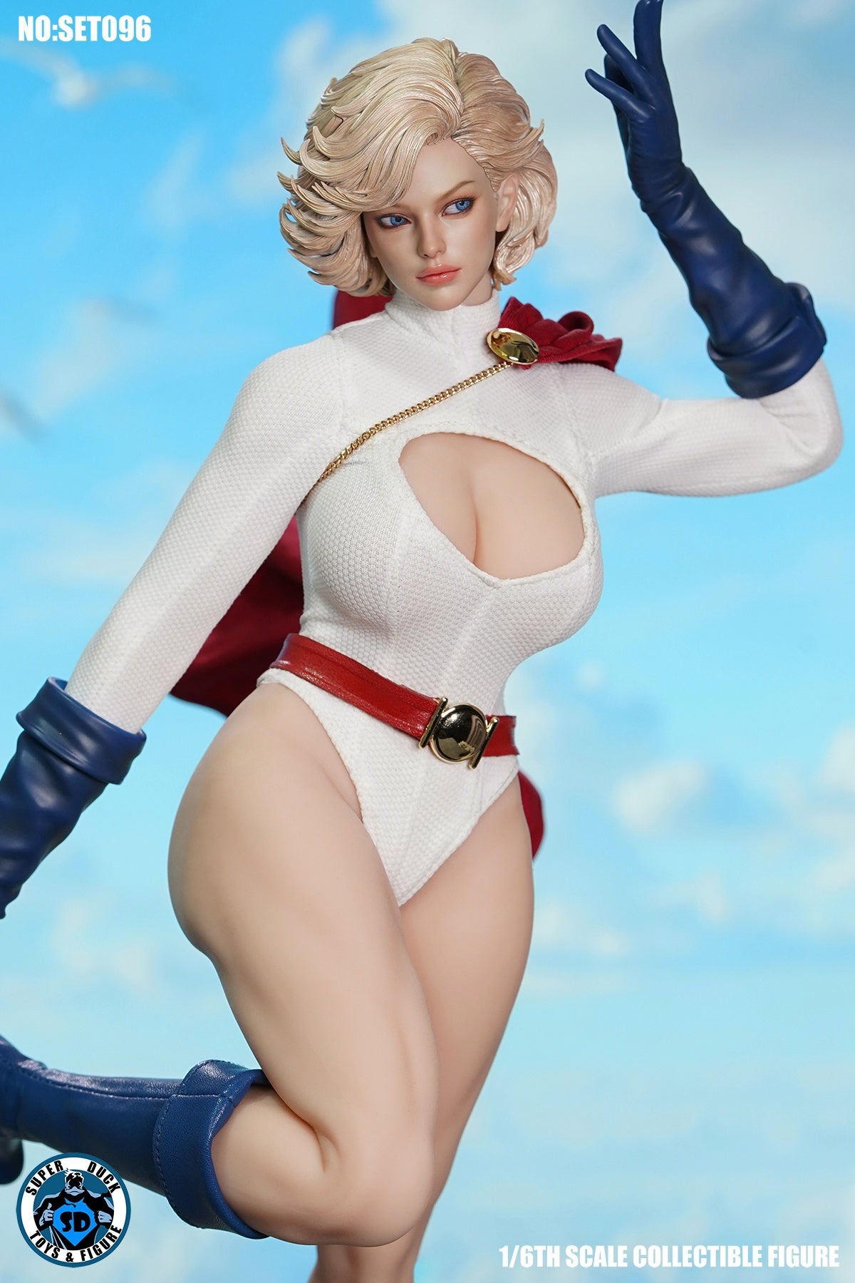 Presale SUPER DUCK SET096 1/6 Power Girl Superwoman Female Action Figure Model