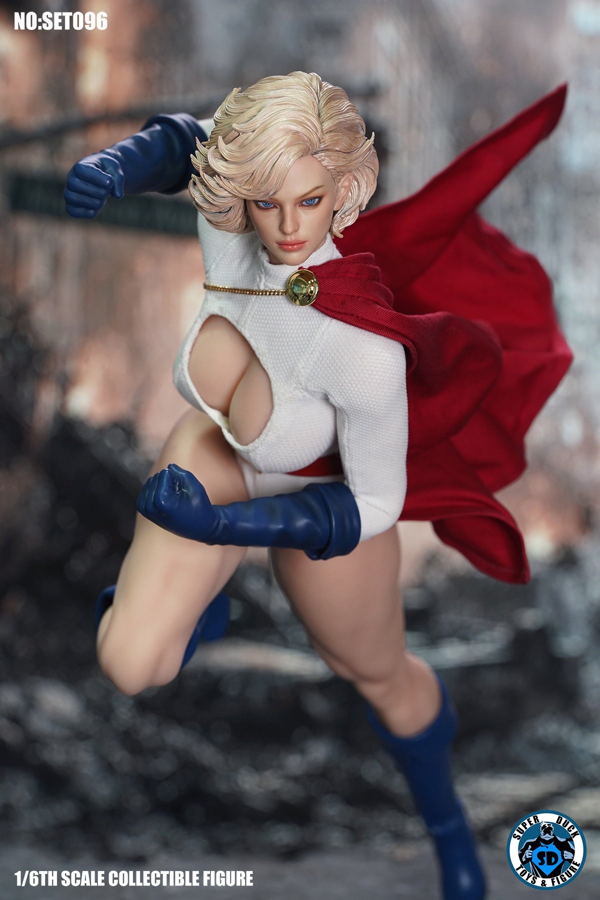 Presale SUPER DUCK SET096 1/6 Power Girl Superwoman Female Action Figure Model