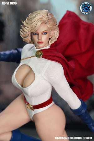 Presale SUPER DUCK SET096 1/6 Power Girl Superwoman Female Action Figure Model