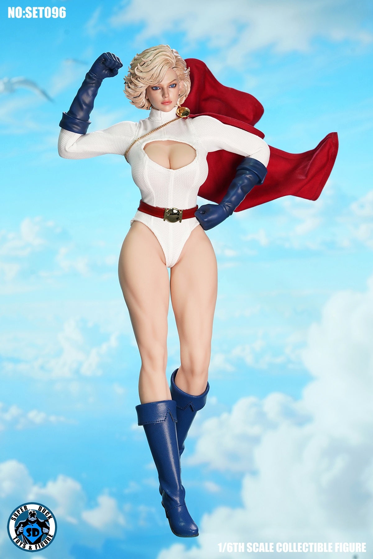 Presale SUPER DUCK SET096 1/6 Power Girl Superwoman Female Action Figure Model