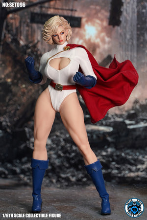 Presale SUPER DUCK SET096 1/6 Power Girl Superwoman Female Action Figure Model
