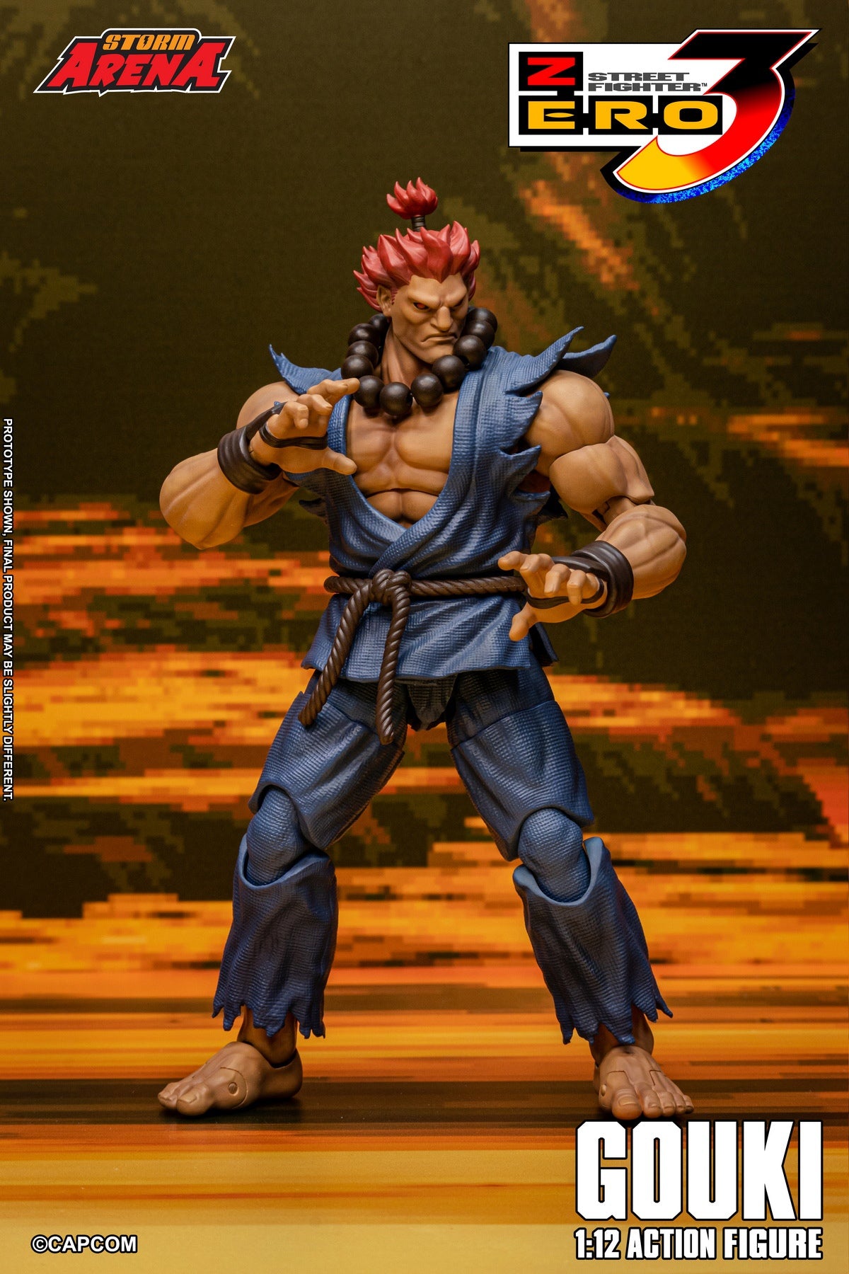 Presale STORM ARENA SFSA07 1/12 Street Fighter Zero 3 Gouki Action Figure Model