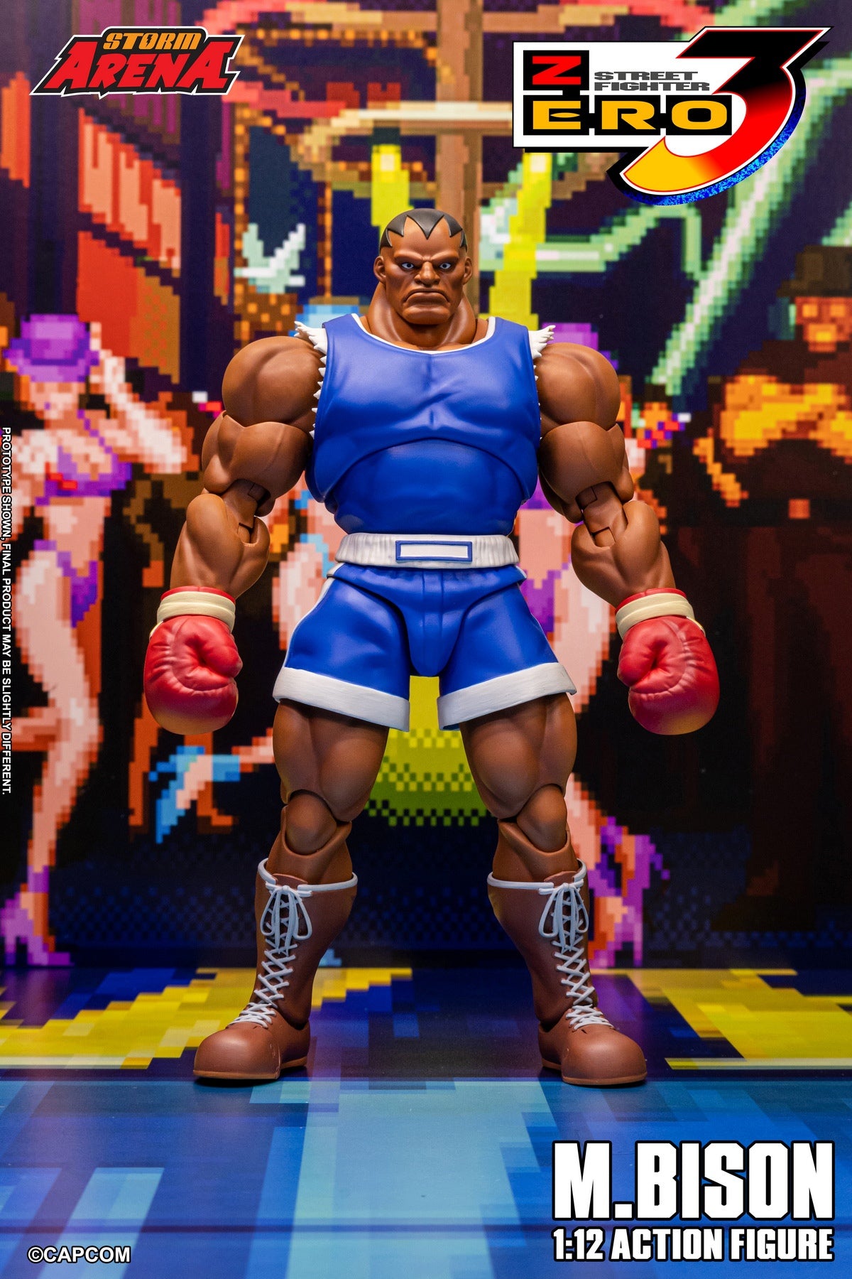 Preventa STORM ARENA SFSA09 1/12 M.Bison Street Fighter Zero 3 figura de acción