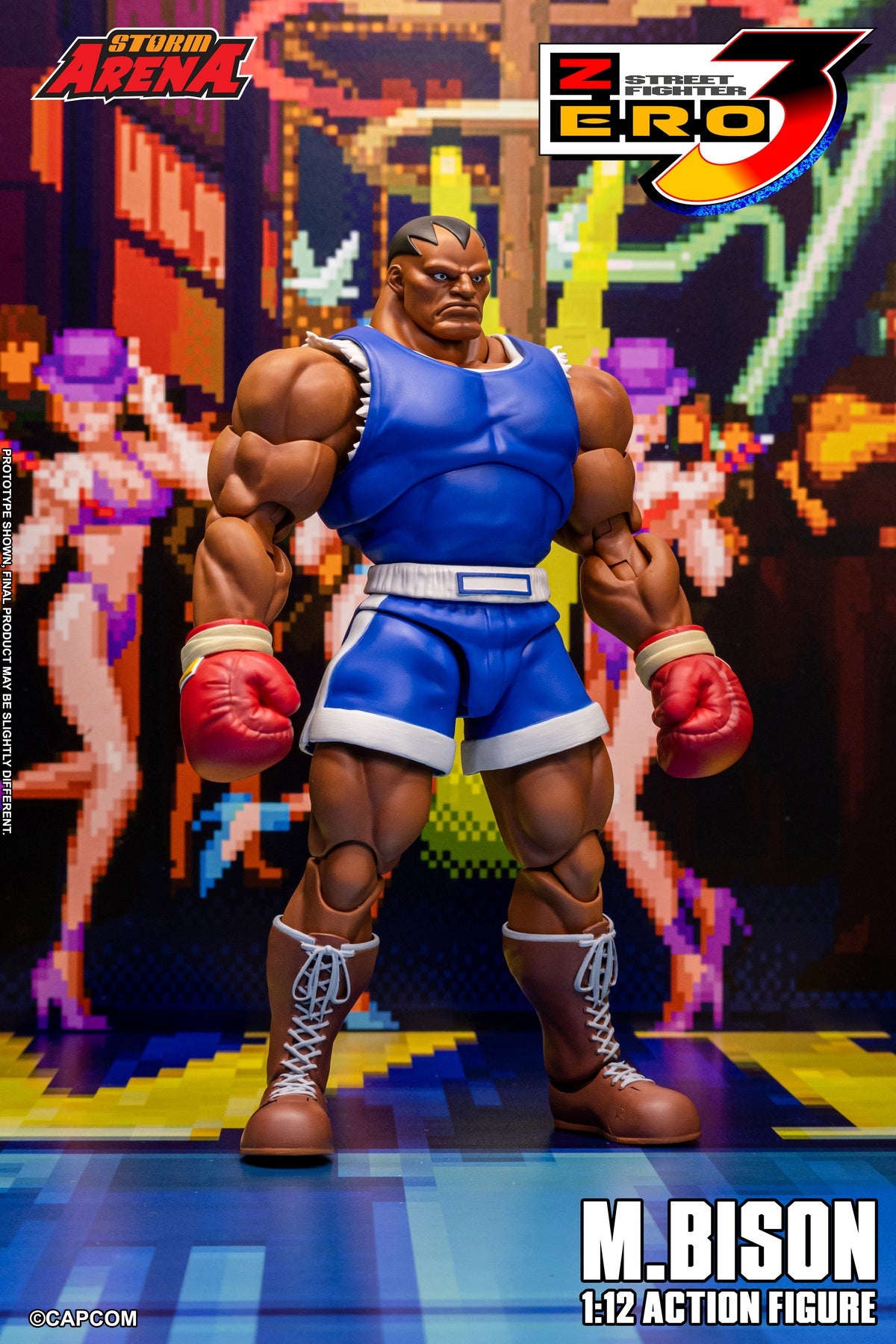 Preventa STORM ARENA SFSA09 1/12 M.Bison Street Fighter Zero 3 figura de acción