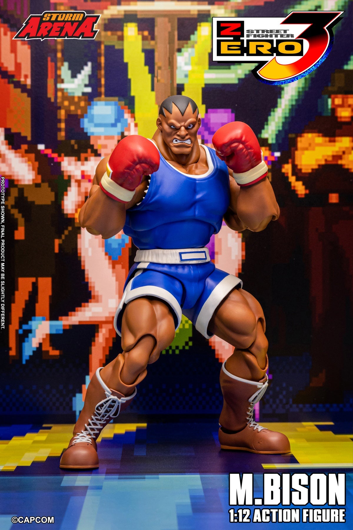Preventa STORM ARENA SFSA09 1/12 M.Bison Street Fighter Zero 3 figura de acción