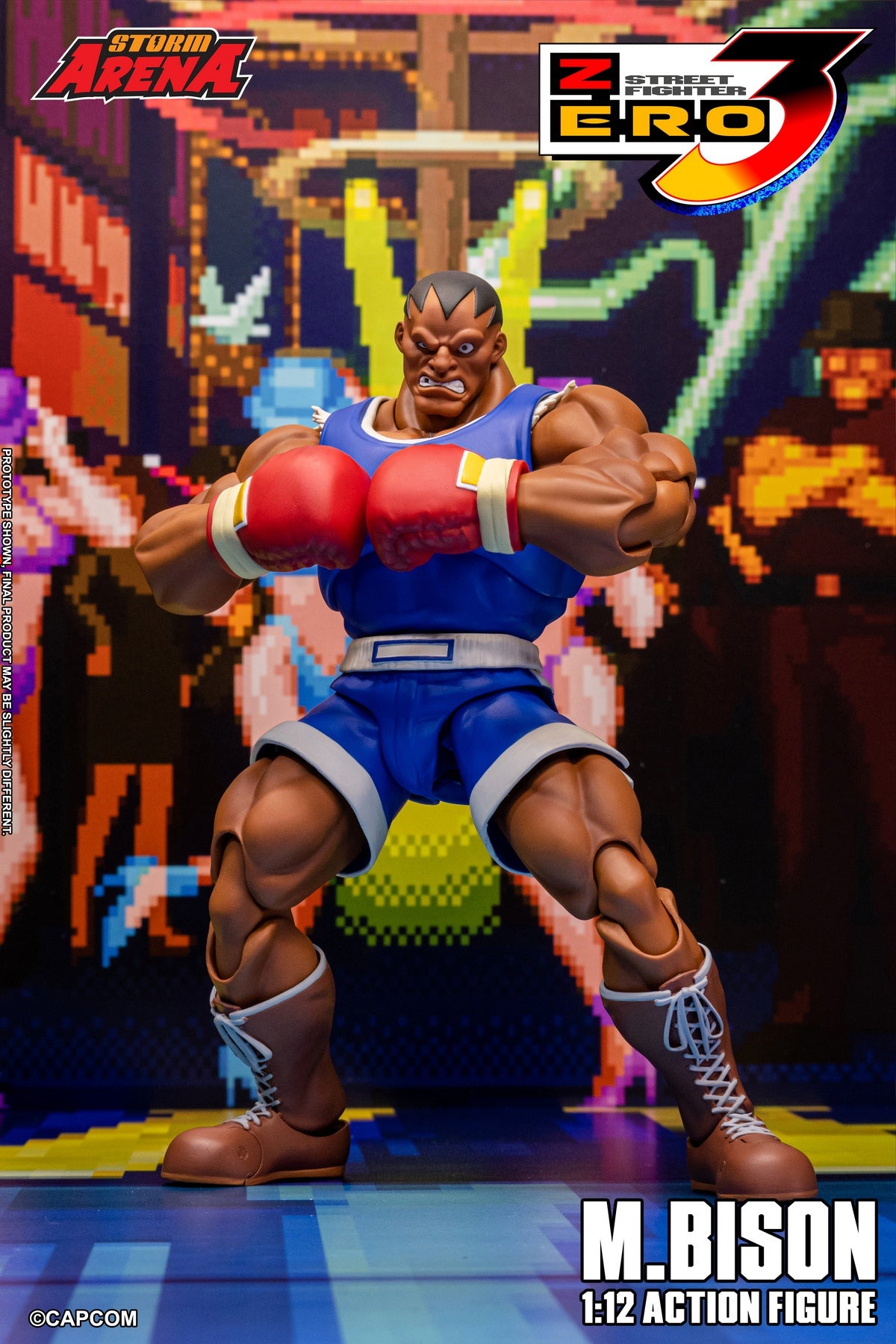 Preventa STORM ARENA SFSA09 1/12 M.Bison Street Fighter Zero 3 figura de acción