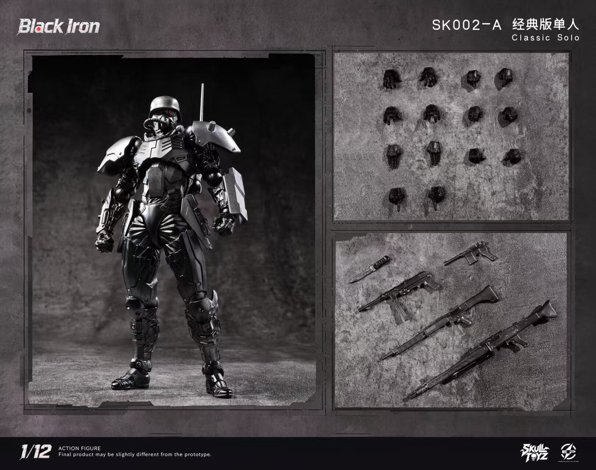 Preventa Skull Toyz X Snake SK002-A 1/12 Black Iron figura de acción Classic Solo Ver.