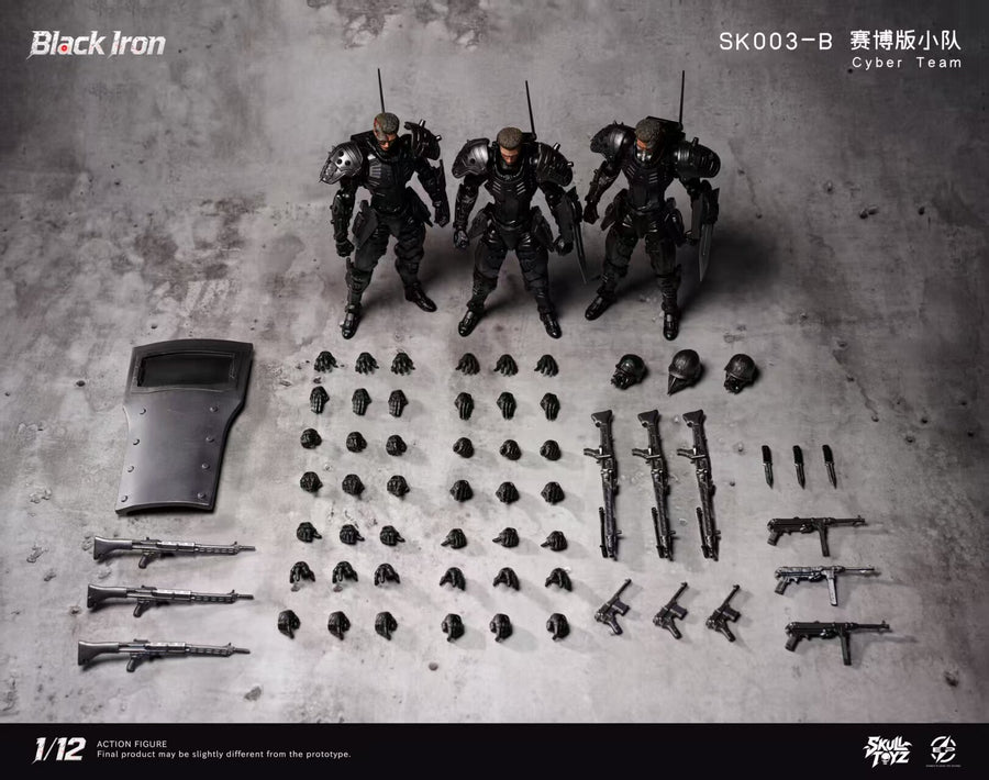 Presale Skull Toyz X Snake SK003-B 1/12 Black Iron Action Figure Cyber Team Ver.