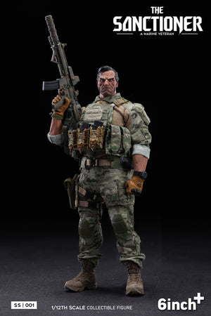 Presale 6inchplus SS001 1/12 The Sanctioner Frank Punisher Action Figure Model