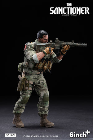 Presale 6inchplus SS001 1/12 The Sanctioner Frank Punisher Action Figure Model