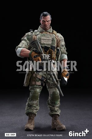 Presale 6inchplus SS001 1/12 The Sanctioner Frank Punisher Action Figure Model