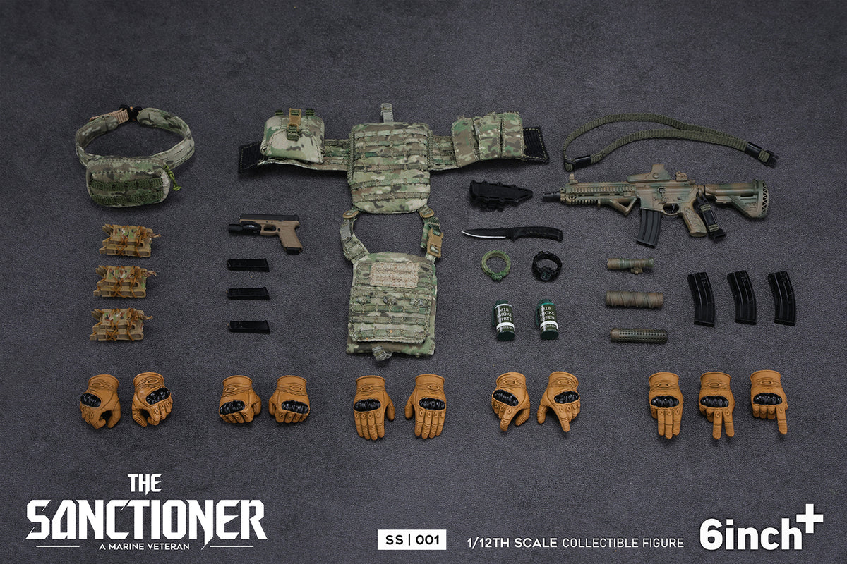 Presale 6inchplus SS001 1/12 The Sanctioner Frank Punisher Action Figure Model