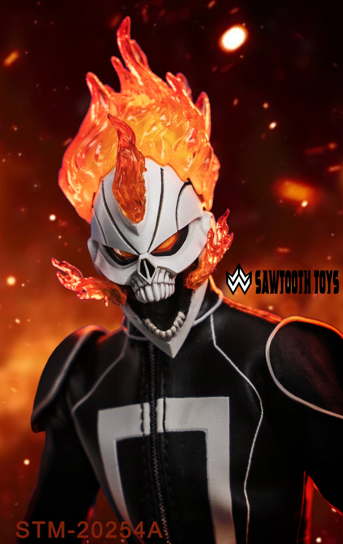 Presale Sawtooth STM-20254C 1/12 Inflamed Head Knight Male Action Figure Deluxe