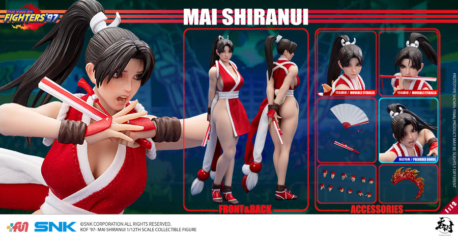 Presale TUNSHI STUDIO TS-022 1/12 The KOF'97 Mai Shiranui Female Action Figure