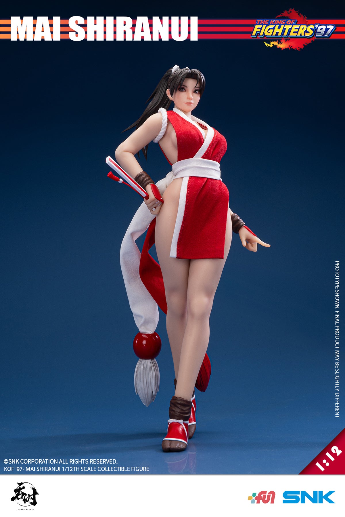 Presale TUNSHI STUDIO TS-022 1/12 The KOF'97 Mai Shiranui Female Action Figure
