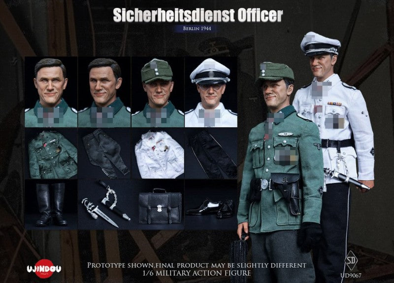 UJINDOU UD9067 1/6 Sicherheitsdienst Officer Berlin 1944 Action Figure