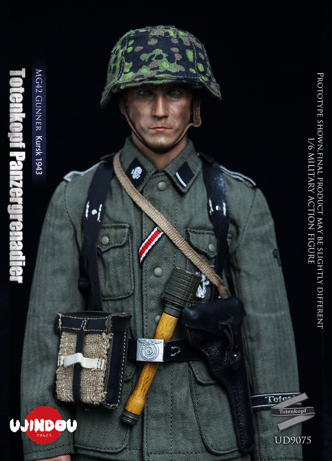 Presale UJINDOU UD9075 1/6 WWII Totenkopf Panzergrenadier MG42 Gunner Kursk 1943