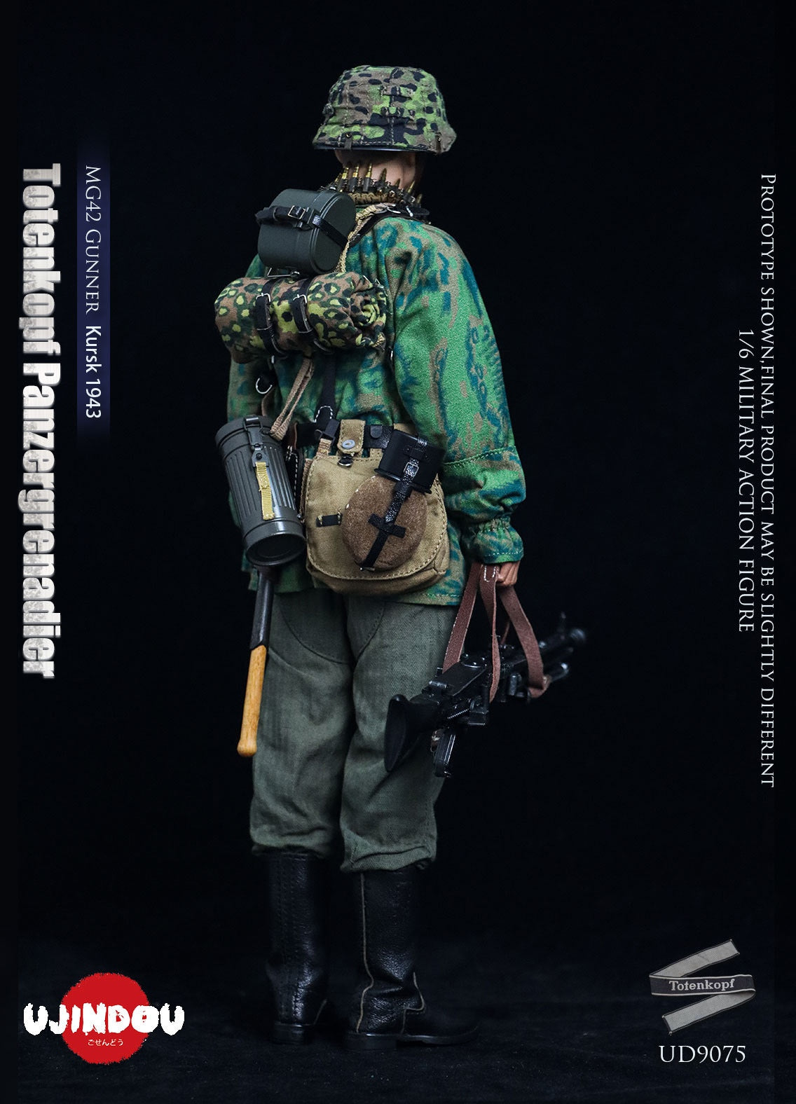 Presale UJINDOU UD9075 1/6 WWII Totenkopf Panzergrenadier MG42 Gunner Kursk 1943