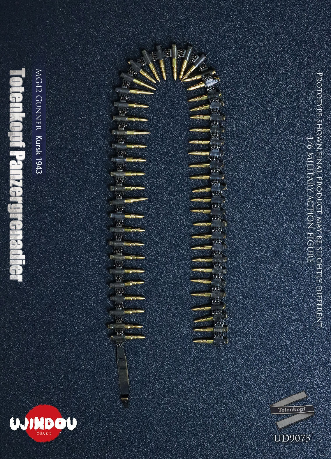 Presale UJINDOU UD9075 1/6 WWII Totenkopf Panzergrenadier MG42 Gunner Kursk 1943