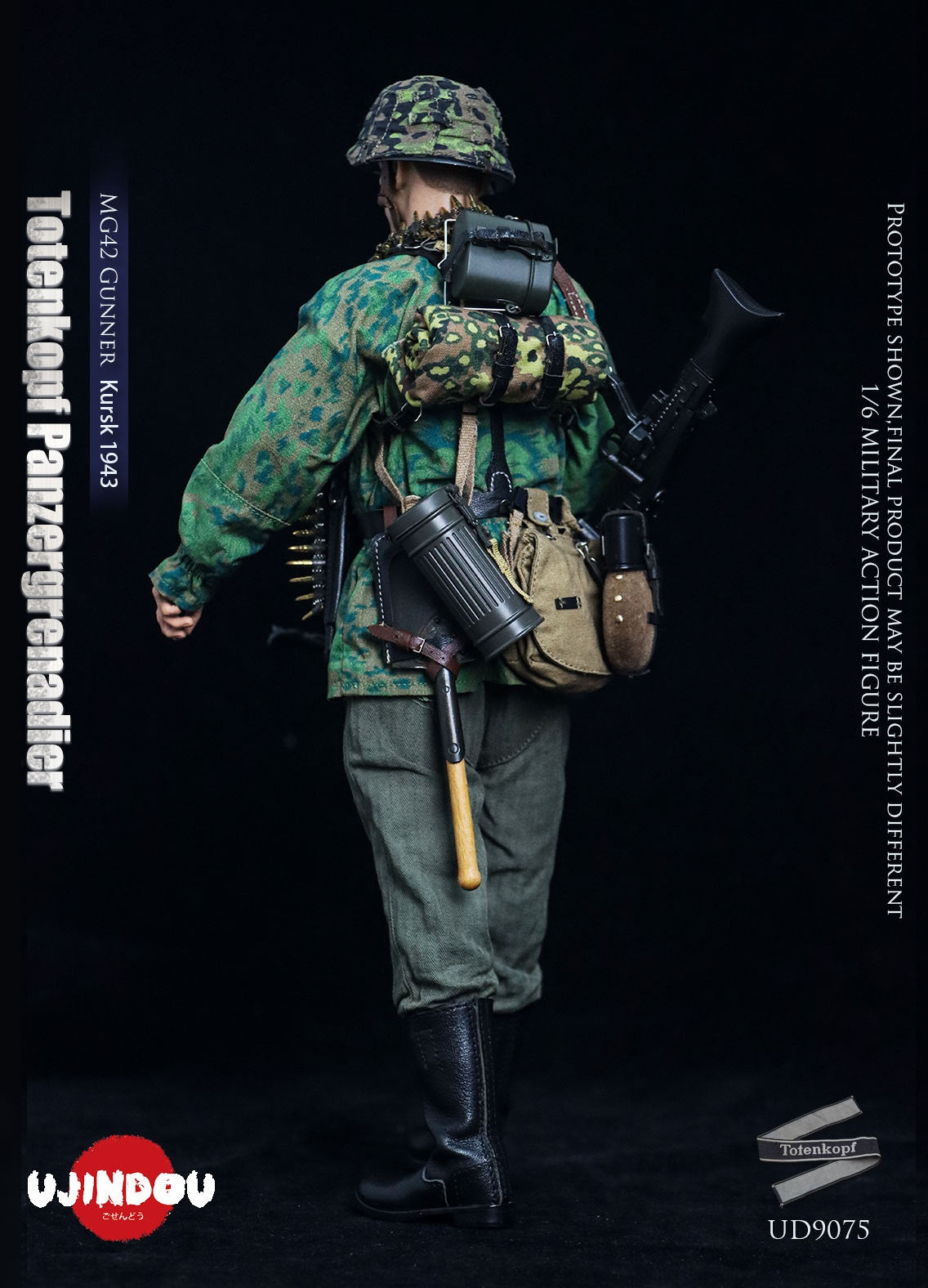 Presale UJINDOU UD9075 1/6 WWII Totenkopf Panzergrenadier MG42 Gunner Kursk 1943