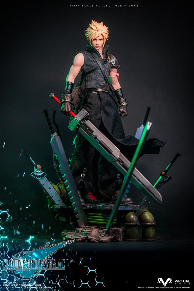 VTSTOYS VM-042B 1/6 Fantasy Former 1st Class Soldier Cloud Strife figura de acción