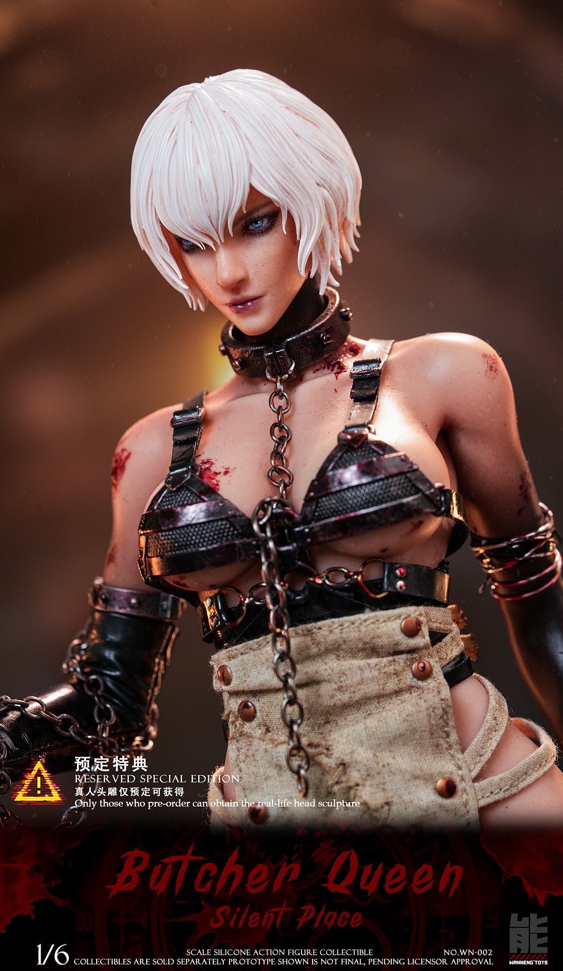 Presale Wanneng Toys WN-002B 1/6 Quiet Place Butcher Queen Action Figure Deluxe Ver.