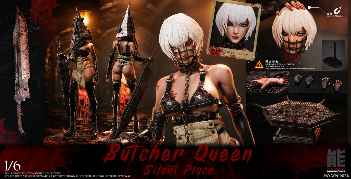 Presale Wanneng Toys WN-002B 1/6 Quiet Place Butcher Queen Action Figure Deluxe Ver.