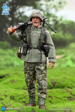 Preventa DID XD80042 1/12 WWII German MG34 Gunner Alois modelo de figura de acción
