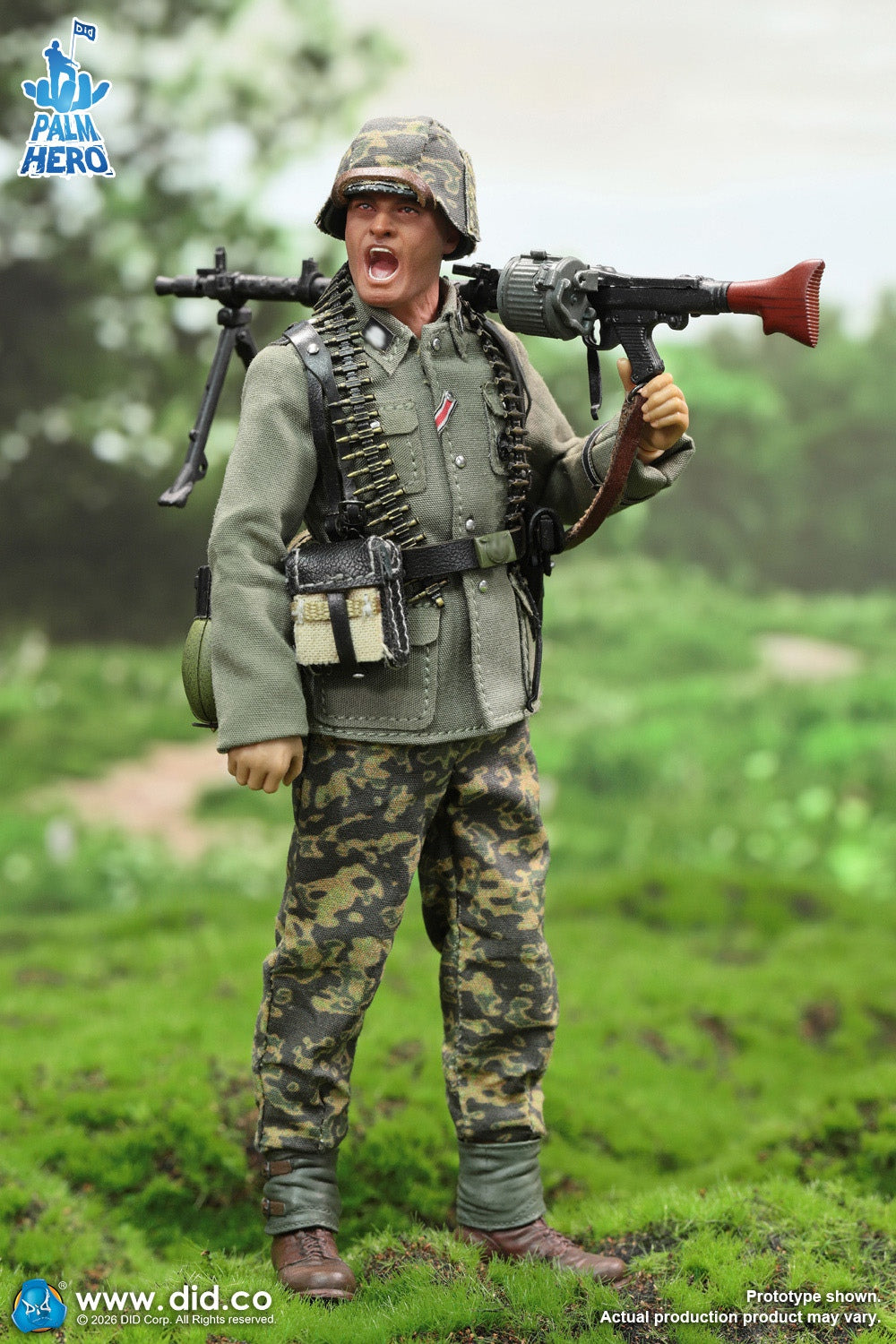 Preventa DID XD80042 1/12 WWII German MG34 Gunner Alois modelo de figura de acción