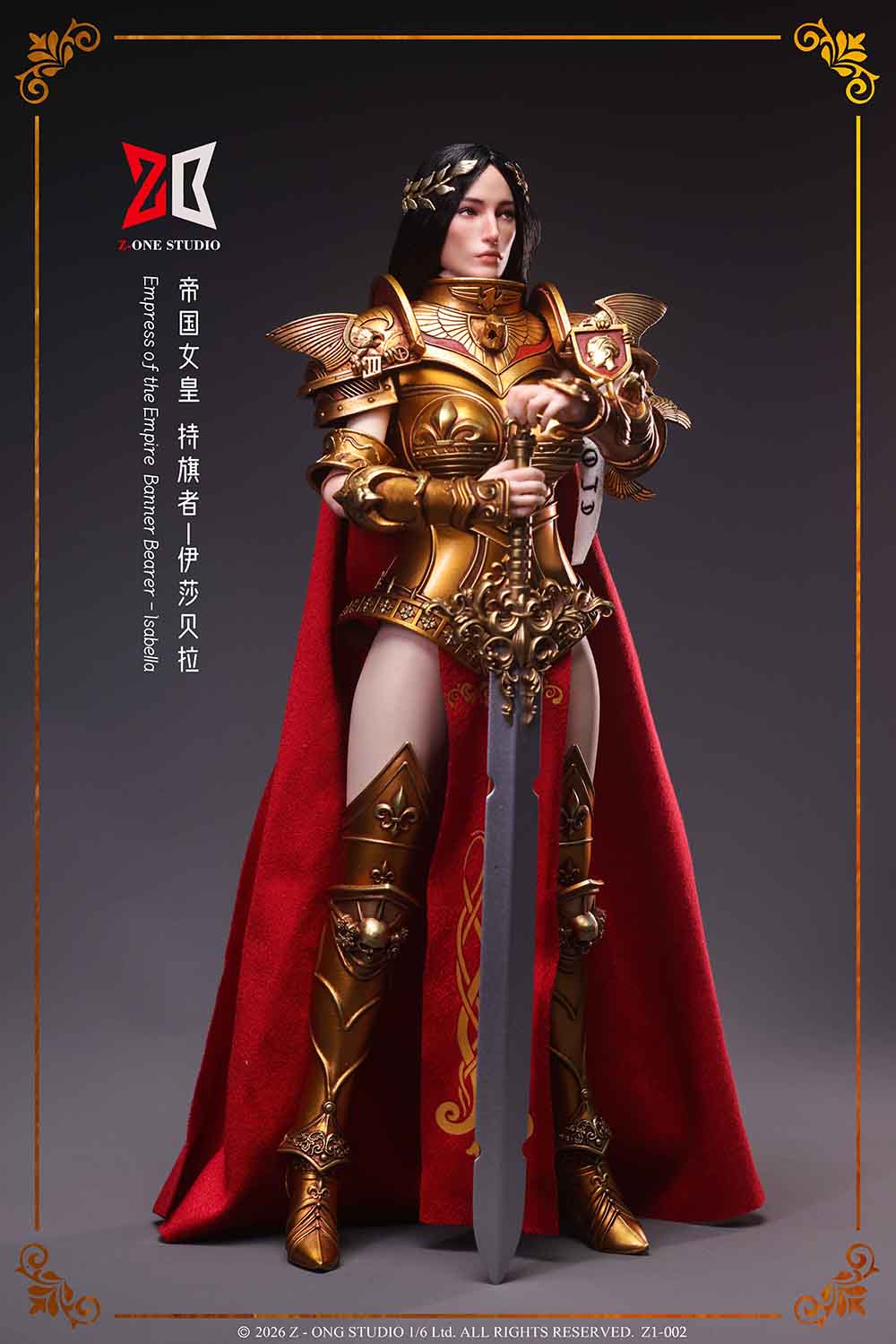 Z-ONE STUDIO Z1-002 1/6 Alloy Imperial Empress Standard Bearer Isabella Figure