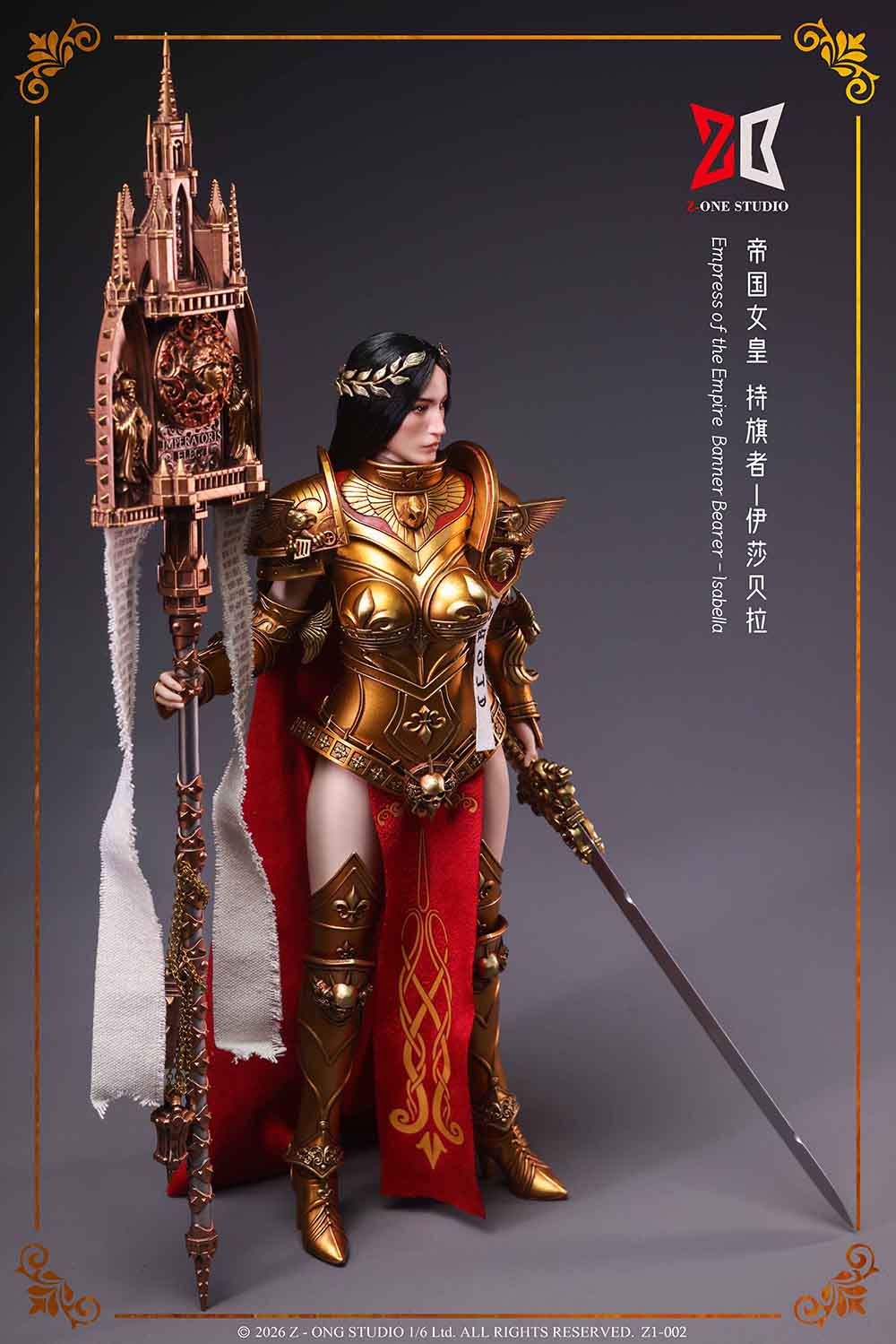 Z-ONE STUDIO Z1-002 1/6 Alloy Imperial Empress Standard Bearer Isabella Figure