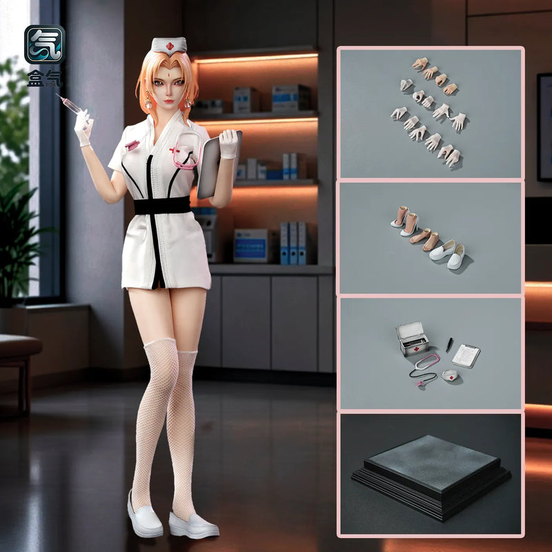 Presale BoxQi Studio HQ04 1/6 Tsunade Nurse Cosplay Female Action Figure Model