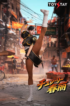 Presale TOYSTAY TS-011D 1/6 Kung Fu Girl Chun Li Female Action Figure Toy Black Ver.