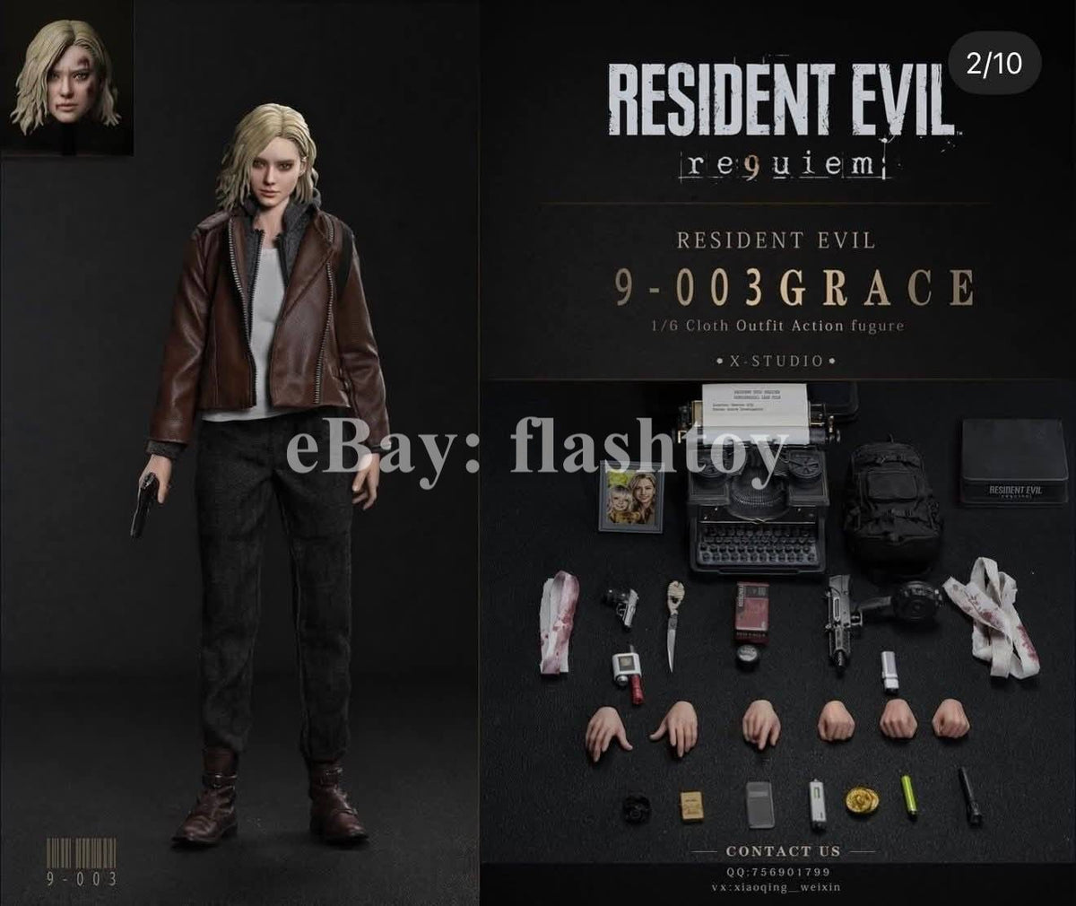 Preventa X-STUDIO 1/6 Investigative Reporter Grace modelo de figura de acción femenina RE9