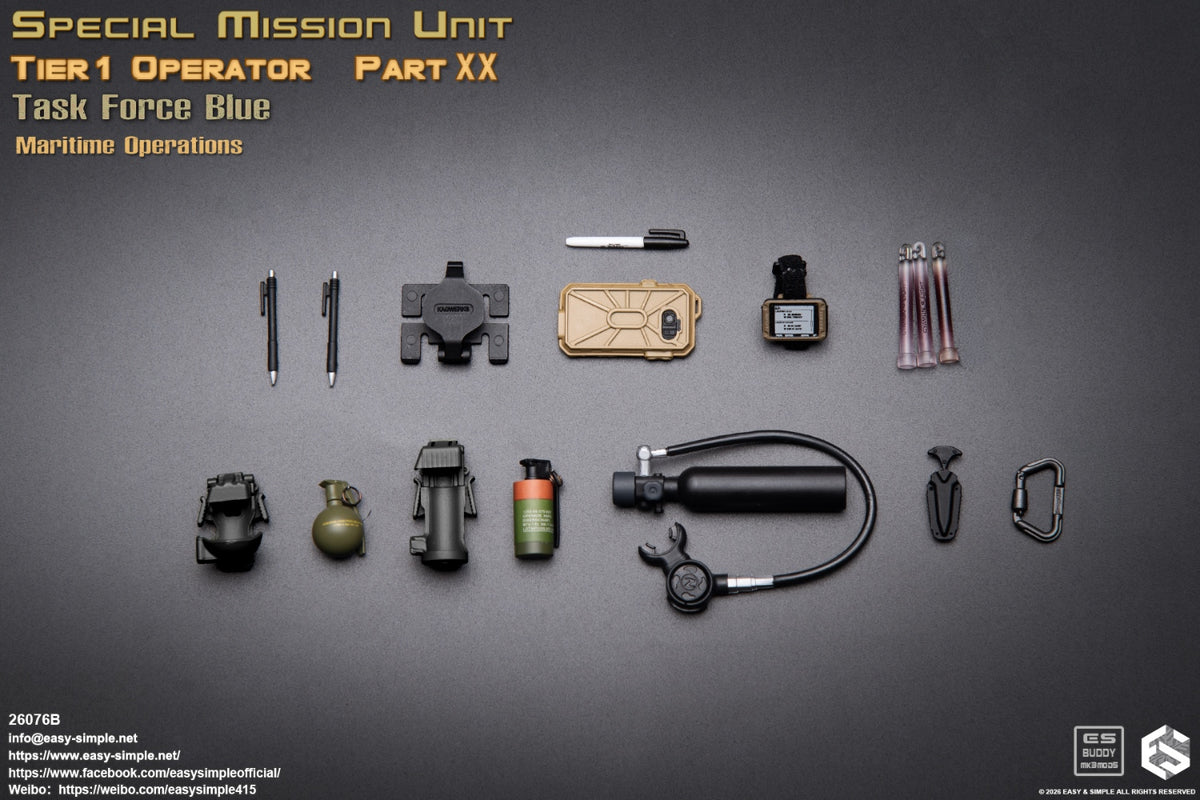 Preventa Easy&Simple 26076B 1/6 Special Mission Unit Tier1 Operator figura de acción