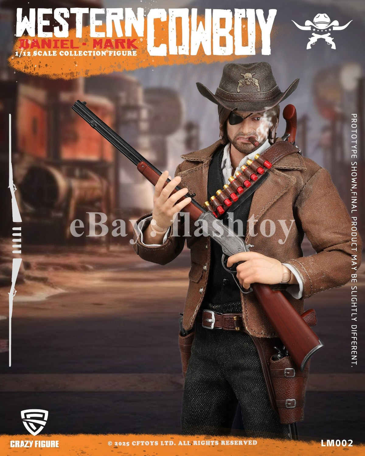 Presale CRAZY FIGURE LM002 1/12 Western Cowboy Daniel Mark Action Figure Deluxe