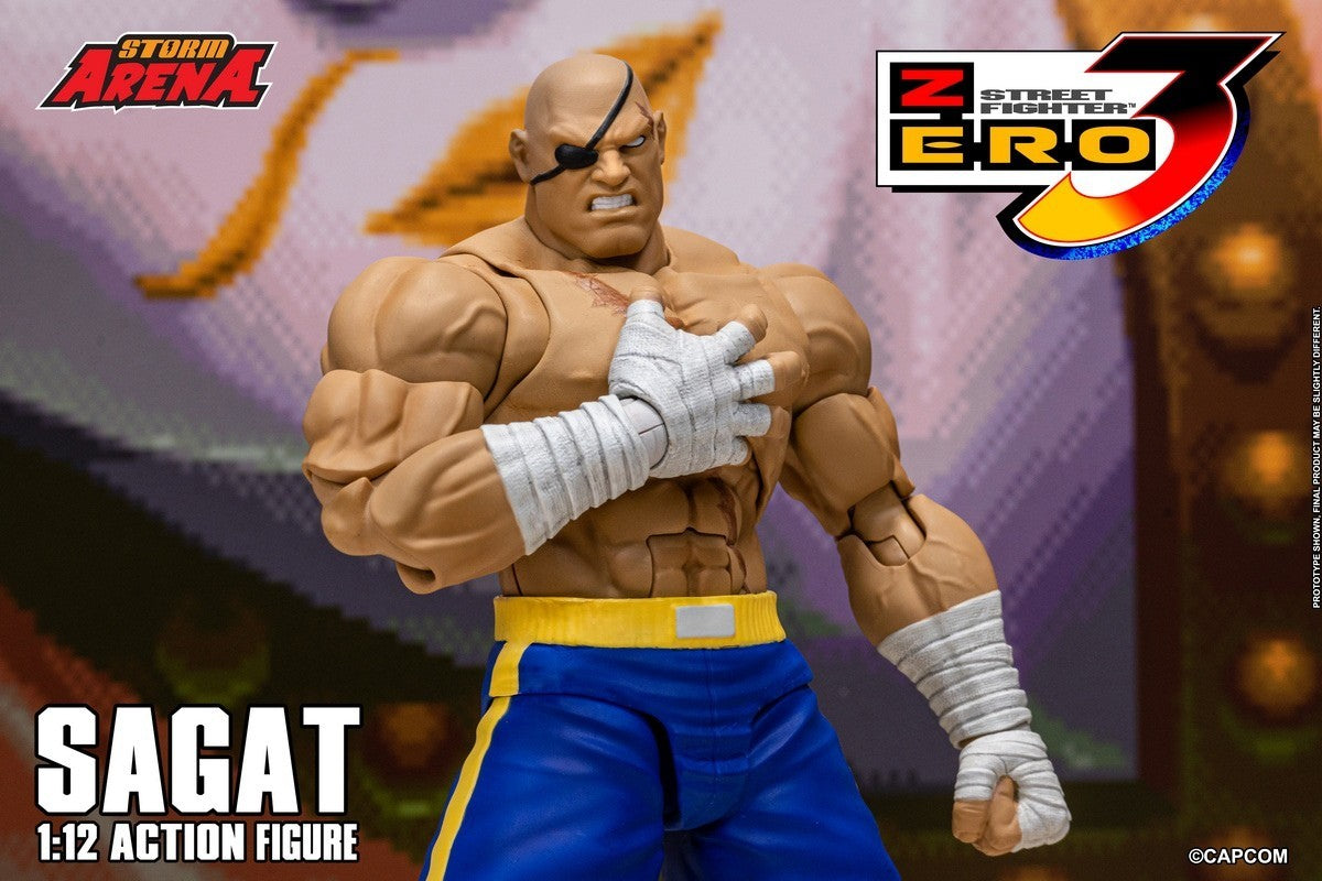 Storm Toys SFSA03 1/12 Street Fighter ZERO 3 SAGAT STORM ARENA Action Figure