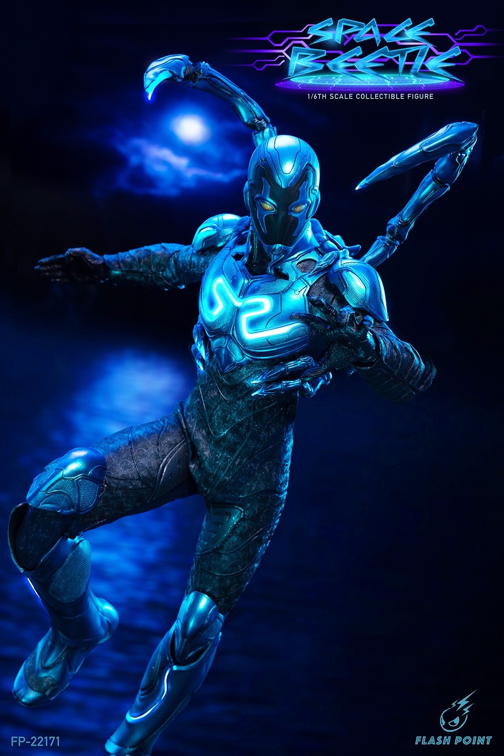 Flash Point Studio FP-22171 1/6 Blue Steel Beetle Collectible Action Figure Toy