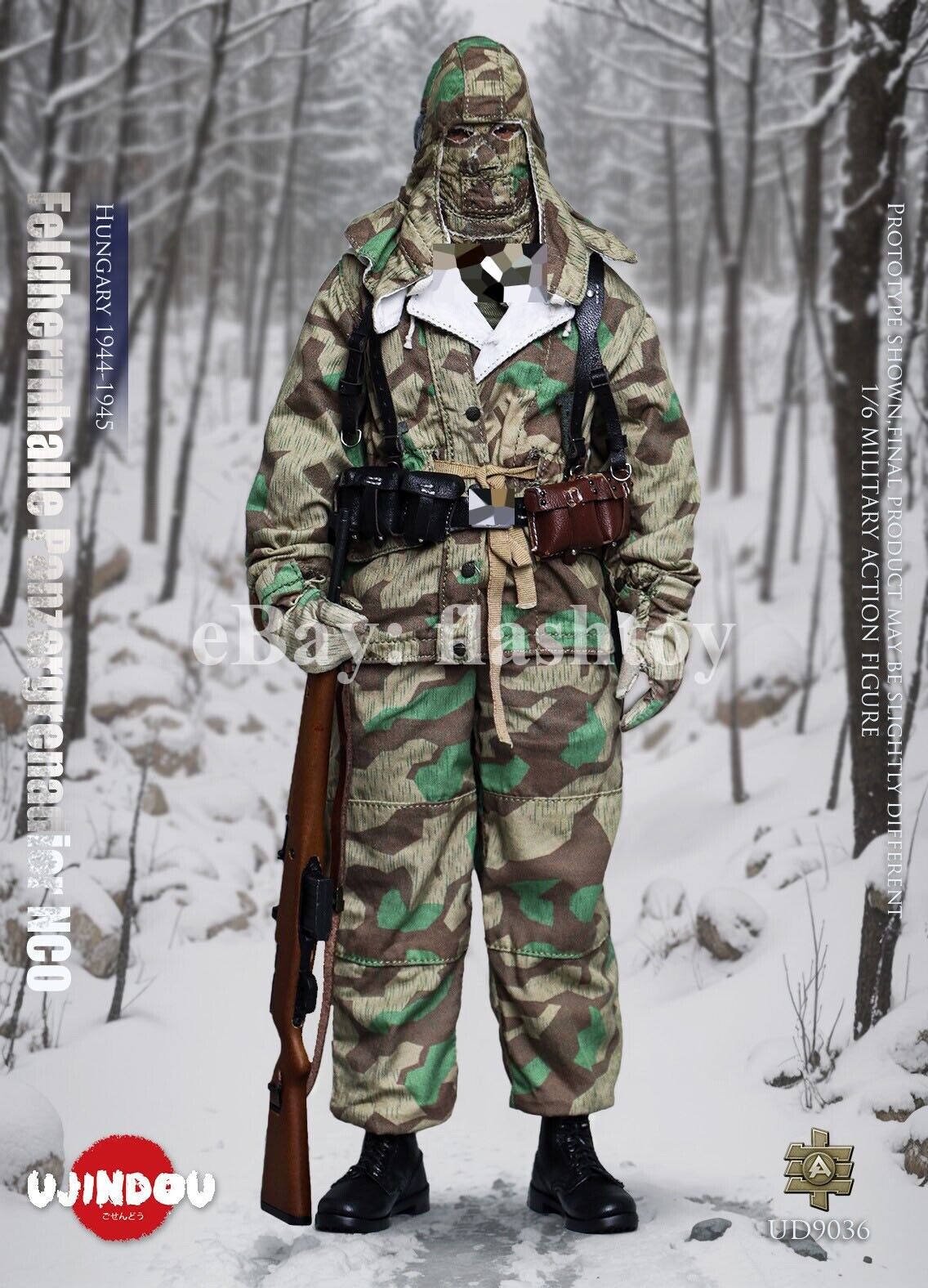 UJINDOU UD9036 1/6 WWII Feldherrnhalle Panzergrenadie<wbr/>r NCO Hungary Action Figure