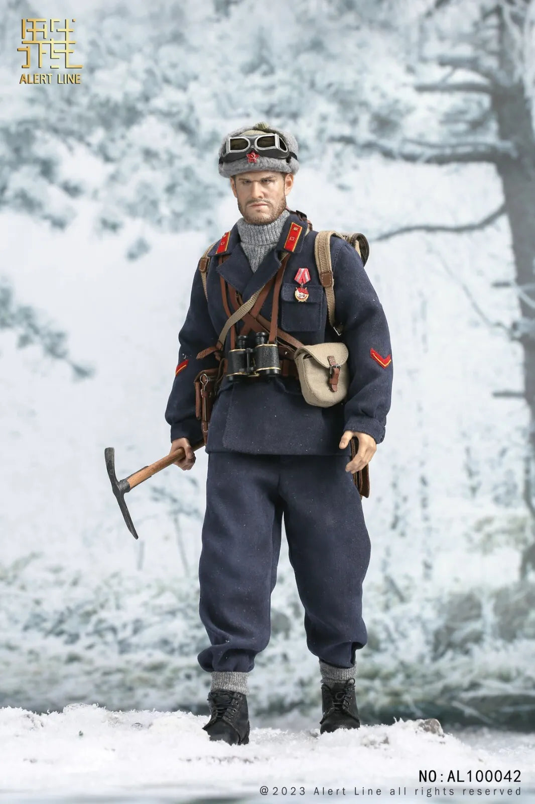 ALERT LINE AL100042 1/6 WWII Soviet Mountain Infantry Officer Action Figure Toy