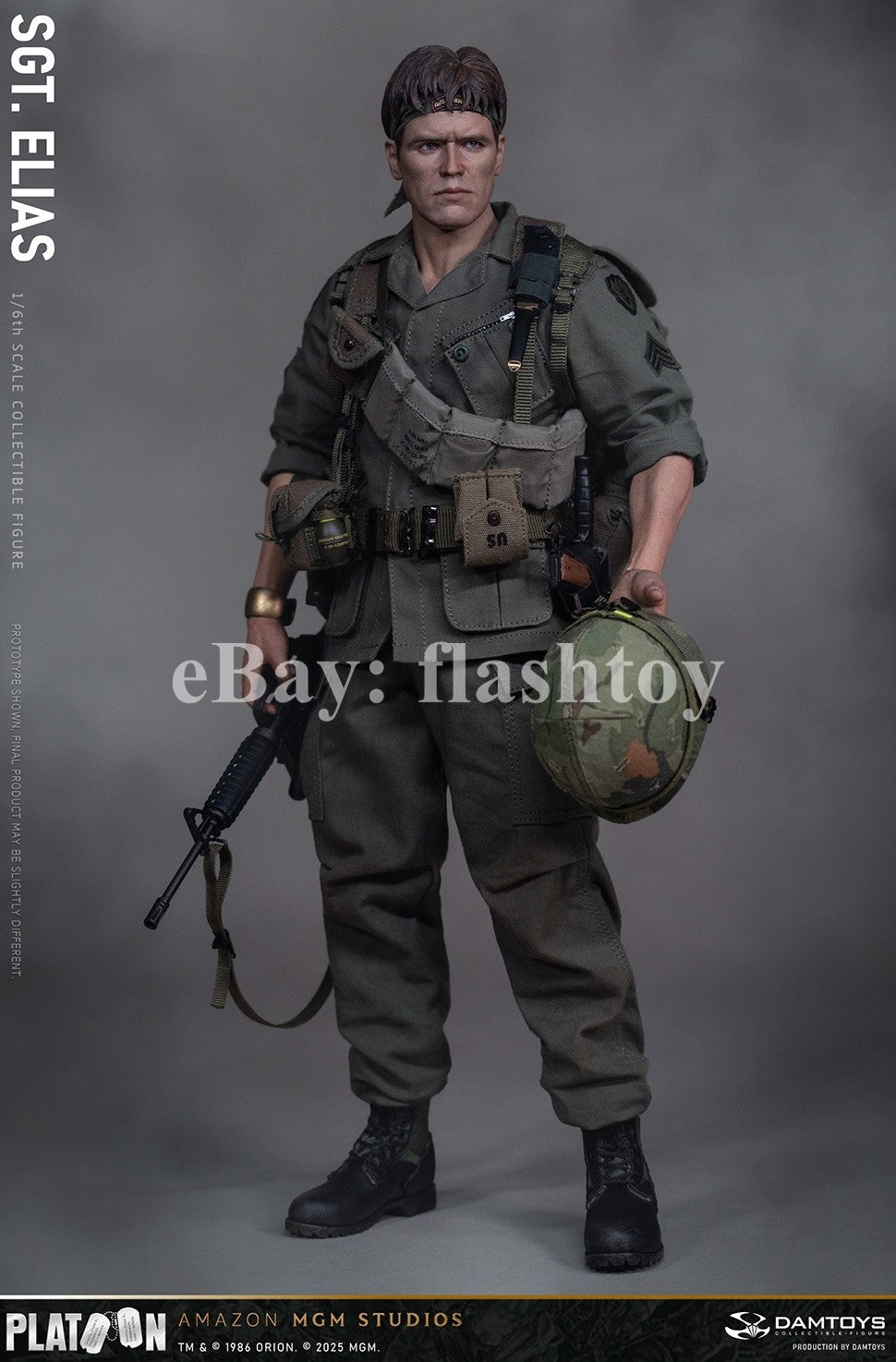 Presale DAMTOYS DMS047 1/6 Platoon Sergeant Elias 12" Male Action Figure Model